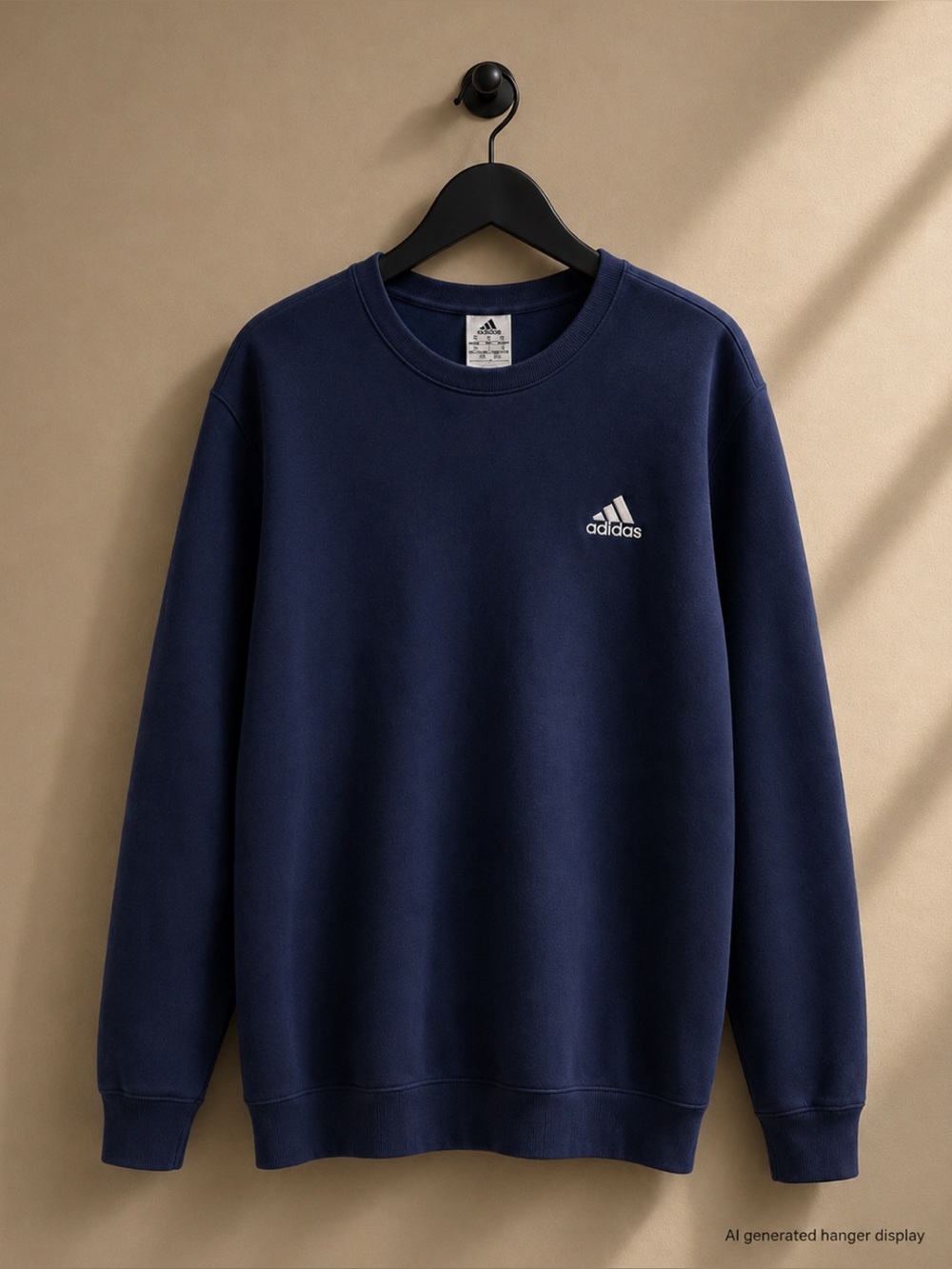 Adidas Men's Dark Blue Crewneck Sweater